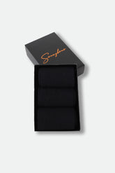 SCATOLA CALZINI TINTA UNITA NERO